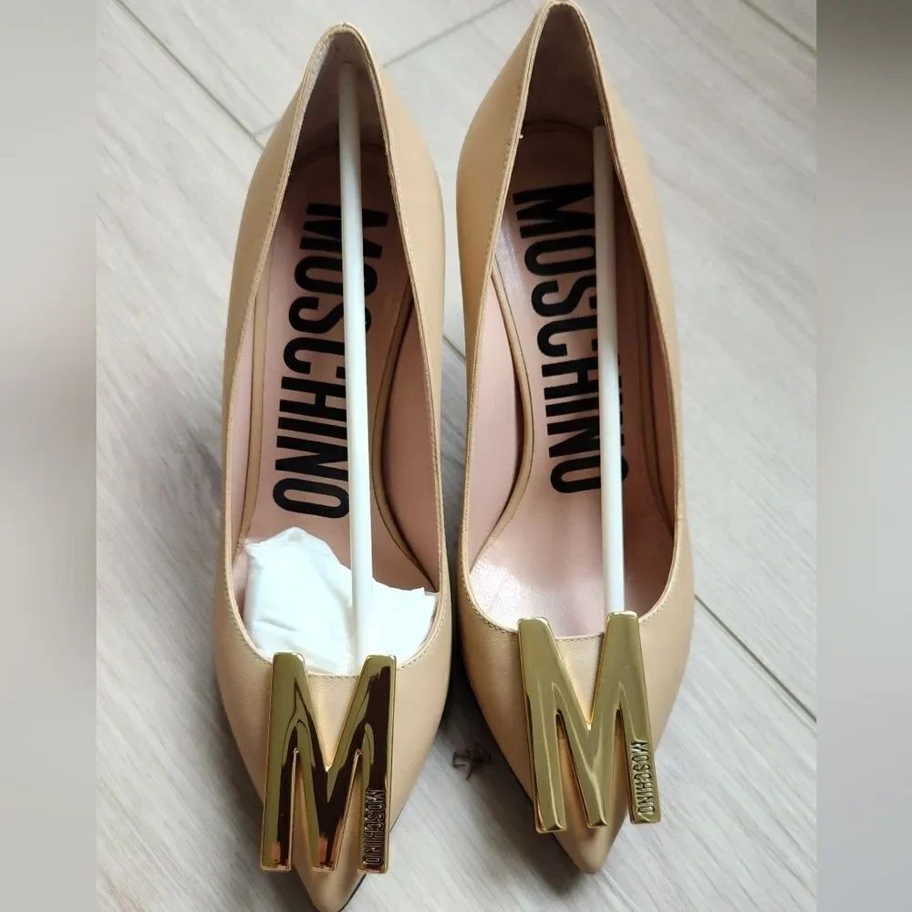 Moschino Patent Leather Block Heel Boot